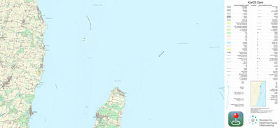 Kortforsyningen Hesselager (1:25,000 scale) digital map