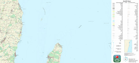 Kortforsyningen Hesselager (1:25,000 scale) digital map