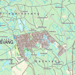 Kortforsyningen Hillerød (1:25,000 scale) digital map