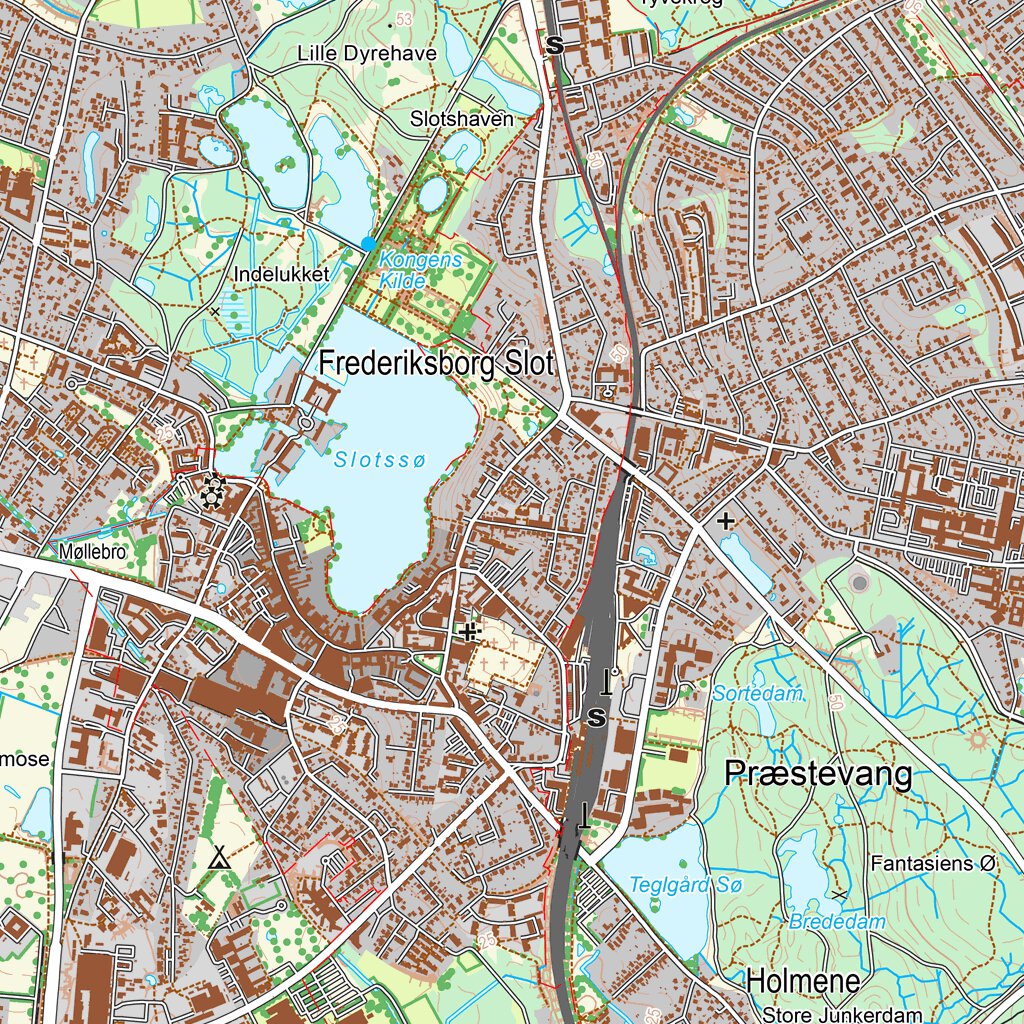 Hillerød (1:25,000 scale) Map by Kortforsyningen | Avenza Maps