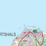 Kortforsyningen Hjørring (1:100,000 scale) digital map