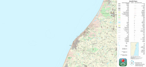 Kortforsyningen Hjørring (1:25,000 scale) digital map