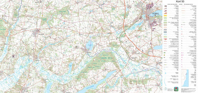 Kortforsyningen Hobro (1:50,000 scale) digital map