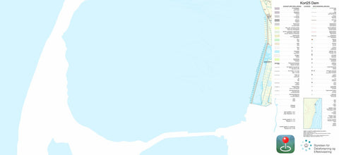 Kortforsyningen Højer (1:25,000 scale) digital map