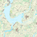Kortforsyningen Højslev (1:25,000 scale) digital map