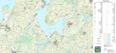 Kortforsyningen Højslev (1:25,000 scale) digital map