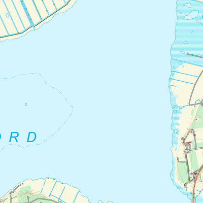 Kortforsyningen Højslev (1:25,000 scale) digital map