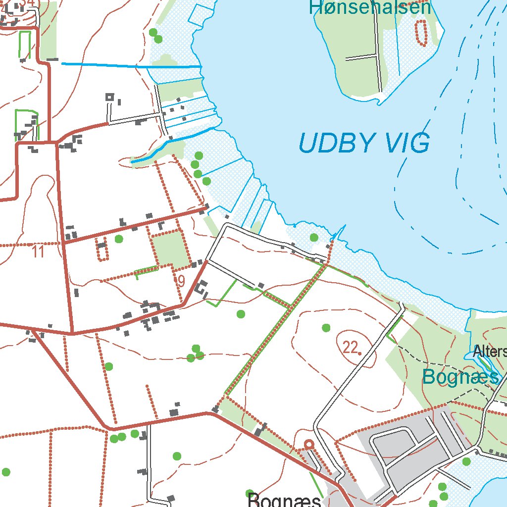 Holbæk (1:50,000 scale) Map by Kortforsyningen | Avenza Maps