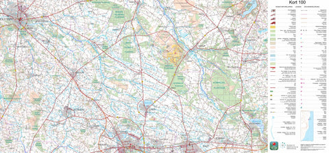 Kortforsyningen Holstebro (1:100,000 scale) digital map