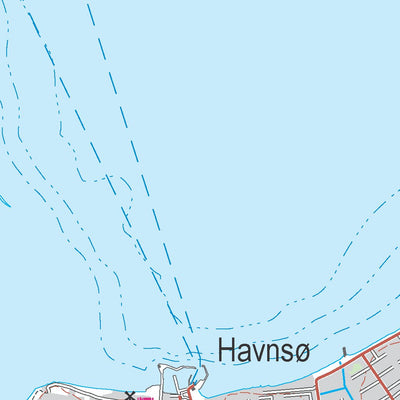 Kortforsyningen Hørve (1:50,000 scale) digital map