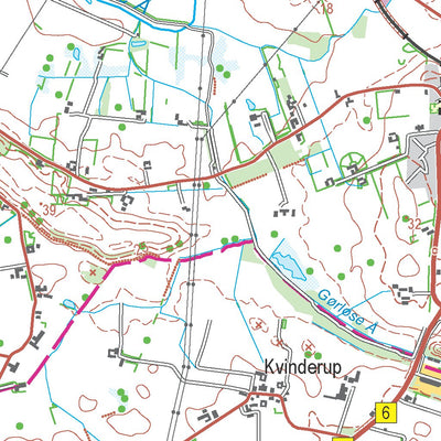 Kortforsyningen Jægerspris (1:50,000 scale) digital map