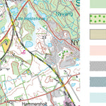 Kortforsyningen Jægerspris (1:50,000 scale) digital map