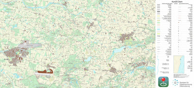 Kortforsyningen Jelling (1:25,000 scale) digital map