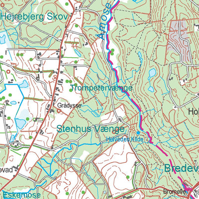 Kortforsyningen Kalundborg 1 (1:50,000 scale) digital map