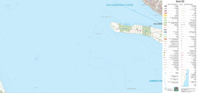 Kortforsyningen Kalundborg 3 (1:50,000 scale) digital map
