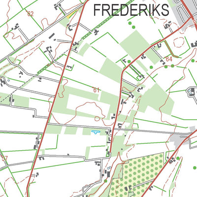 Kortforsyningen Karup J (1:50,000 scale) digital map
