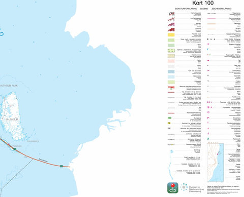 Kortforsyningen Kastrup (1:100,000 scale) digital map