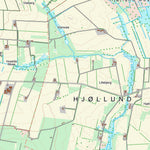 Kortforsyningen Kibæk (1:25,000 scale) digital map