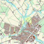 Kortforsyningen Kibæk (1:25,000 scale) digital map
