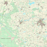 Kortforsyningen Kjellerup (1:25,000 scale) digital map
