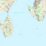 Kortforsyningen Knebel (1:25,000 scale) digital map