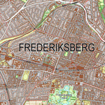 Kortforsyningen København S (1:25,000 scale) digital map