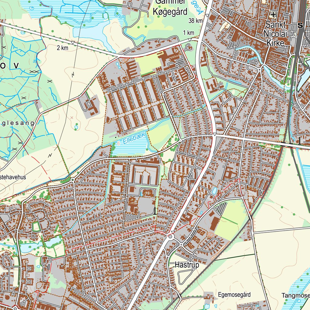 Køge (1:25,000 scale) Map by Kortforsyningen | Avenza Maps