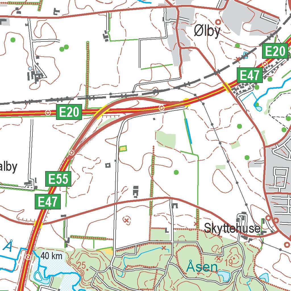 Køge (1:50,000 scale) Map by Kortforsyningen | Avenza Maps