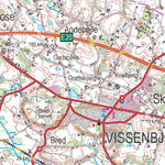 Kortforsyningen Kolding (1:100,000 scale) digital map