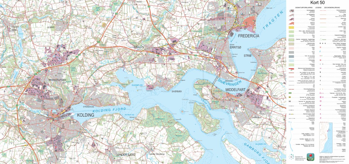 Kolding 1 50 000 Scale Map By Avenza Maps Kolding 1 50 000 Scale Digital Map 