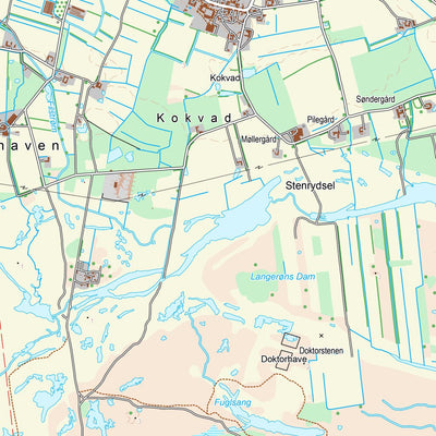 Kortforsyningen Læsø 1 (1:25,000 scale) digital map