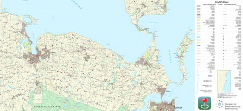 Kortforsyningen Lemvig 1 (1:25,000 scale) digital map