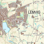 Kortforsyningen Lemvig 1 (1:25,000 scale) digital map