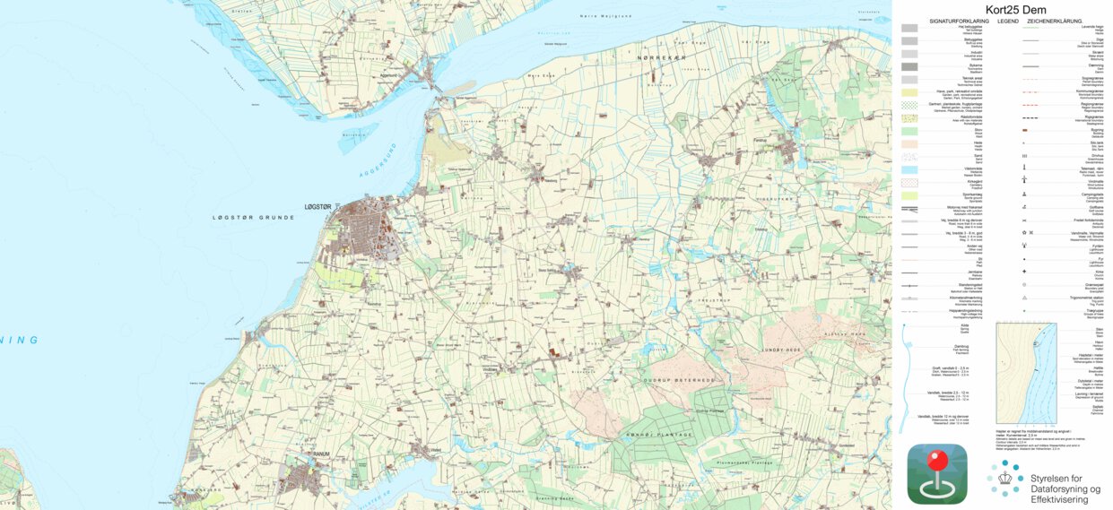 Løgstør (1:25,000 scale) Map by Kortforsyningen | Avenza Maps