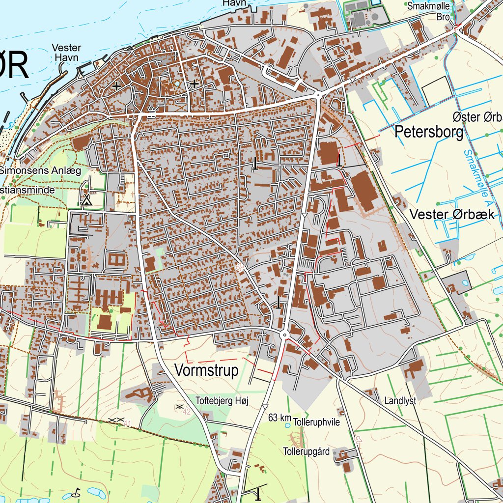 Løgstør (1:25,000 scale) Map by Kortforsyningen | Avenza Maps