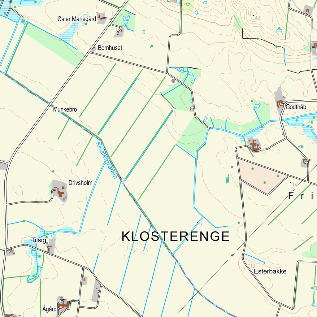 Løkken (1:25,000 scale) Map by Kortforsyningen | Avenza Maps