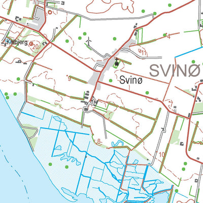 Kortforsyningen Lundby (1:50,000 scale) digital map