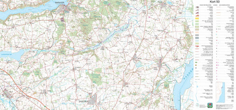 Kortforsyningen Mariager (1:50,000 scale) digital map