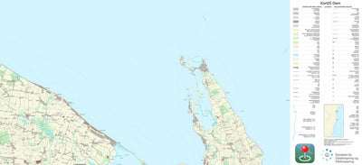 Kortforsyningen Martofte (1:25,000 scale) digital map