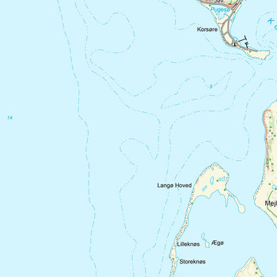 Kortforsyningen Martofte (1:25,000 scale) digital map