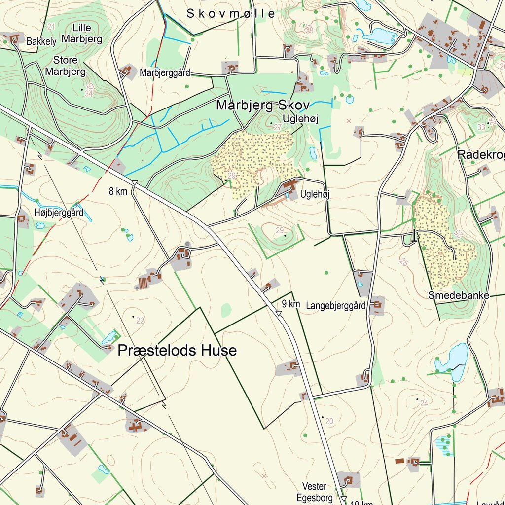 Næstved (1:25,000 scale) Map by Kortforsyningen | Avenza Maps