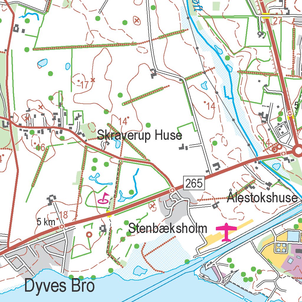 Næstved (1:50,000 scale) Map by Kortforsyningen | Avenza Maps