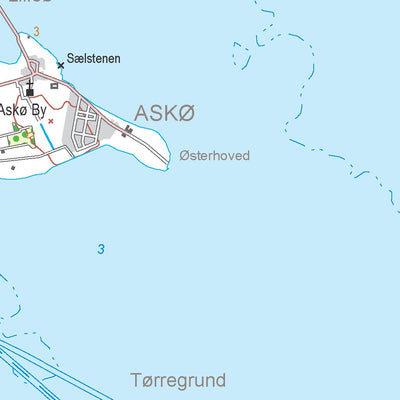 Kortforsyningen Nakskov (1:100,000 scale) digital map