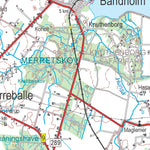 Kortforsyningen Nakskov (1:100,000 scale) digital map