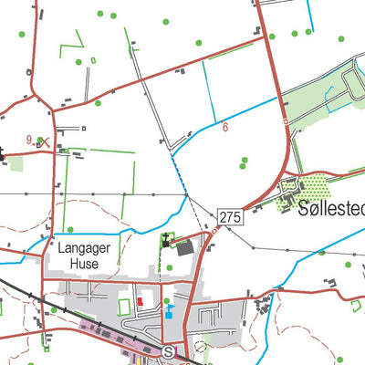 Kortforsyningen Nakskov (1:50,000 scale) digital map