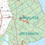 Kortforsyningen Nykøbing F (1:50,000 scale) digital map