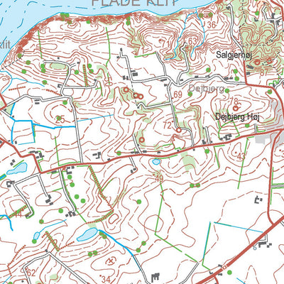 Kortforsyningen Nykøbing M (1:50,000 scale) digital map