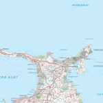 Kortforsyningen Nykøbing Sj (1:100,000 scale) digital map