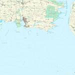 Kortforsyningen Nysted (1:25,000 scale) digital map