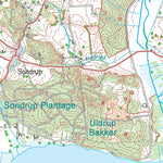 Kortforsyningen Odder (1:50,000 scale) digital map